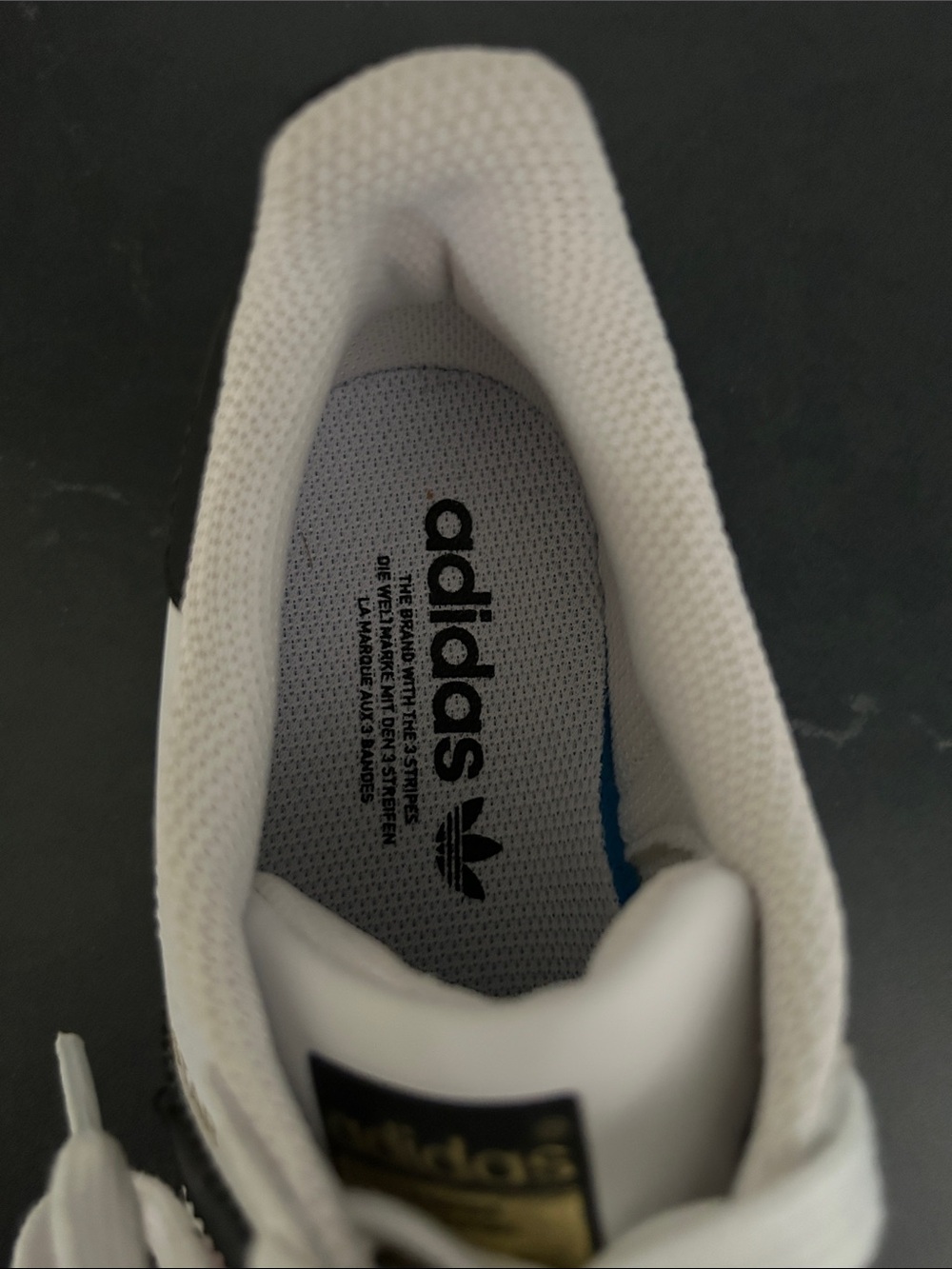 adidas SUPERSTAR White & Black Classic Sneakers - Picture 4 of 6